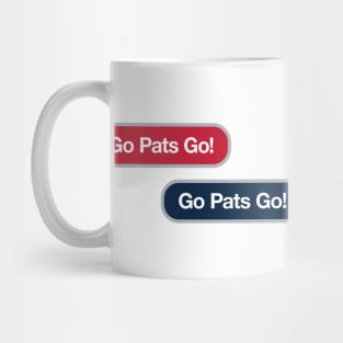 Go Patriots Go Text Message Mug